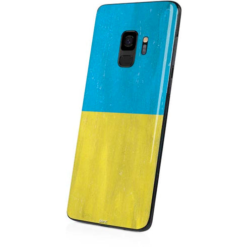 Ukraine Flag Distressed Galaxy S9 Skin